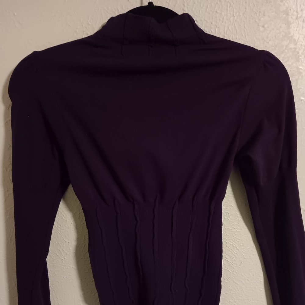 Fitted purple shirt